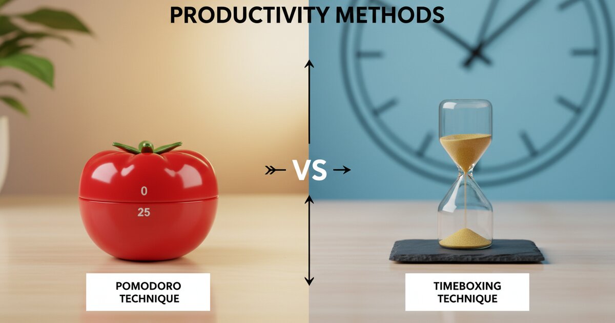 Pomodoro Technique vs. Timeboxing: Which Works Better?